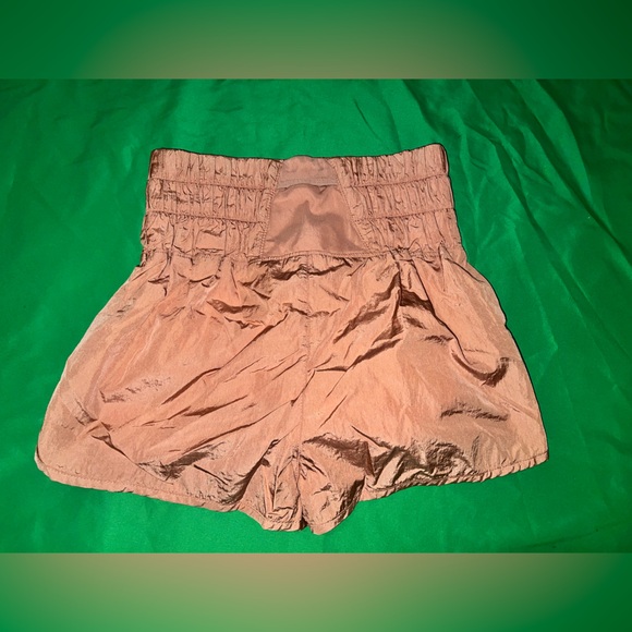 FP Movement by Free People High-Waist Ruched Shorts — Orange size Small - Picture 2 of 6